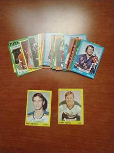 Stack of 1973 O-Pee-Chee Hockey Cards