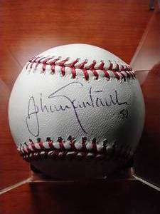 Johan Santana - Autographed OML Baseball