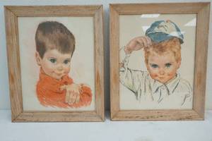 Vintage boy prints