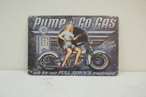 Metal sign