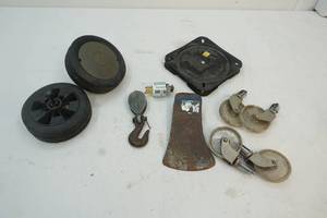 Wheels, casters, axe head, etc