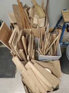 lot 375 image: Four Boxes of Scrap Wood