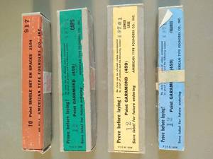 lot 393 image: American Foundry Type Sets- Lot 2