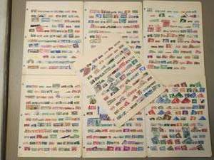 lot 95 image: Seven Stamp Folder Pages with Stamps