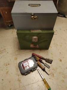 lot 499 image: Two Metal Boxes with Hand Tools