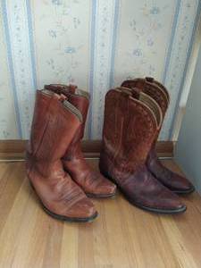 lot 105 image: Two Pairs Of Leather Boots