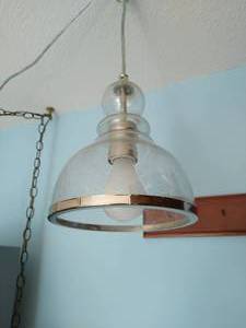 lot 107 image: Pair Of Hanging Lamps