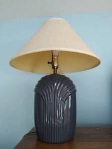 lot 108 image: Blue Table Lamp
