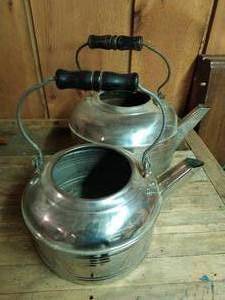 lot 12 image: Two Vintage Tea Kettles