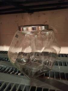 lot 22 image: Large Sugar Glass Jar