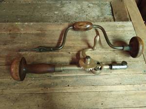 lot 44 image: Two Vintage Hand Augers