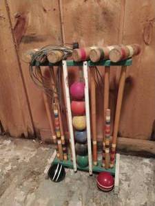 lot 218 image: Croquet Set