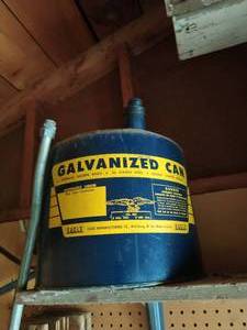 lot 406 image: Galvanized Gas Can