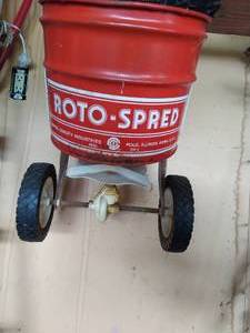 lot 422 image: Tiller & Seed Spreader