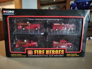 lot 197 image: Corgi Showcase Collection- Fire Heroes Set 1