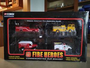 lot 198 image: Corgi Showcase Collection- Fire Heroes Set 8