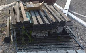heavy duty black fencing with hardware