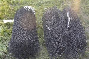 6 black 9 gauge Vinyl Coated chain link fence rolls