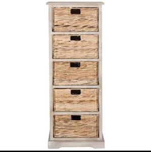 lot 46 image: Vedette Vintage White Storage Chest