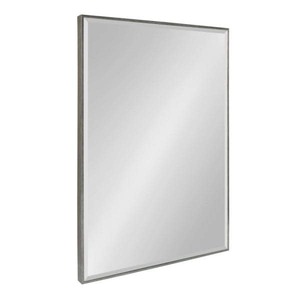 lot 52 image: Medium Rectangle Silver Beveled Glass Contemporary Mirror (36.75 in. H x 24.75 in. W) The retail price $89.99