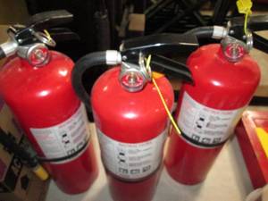 Is lot of 3 fire extinguishers...
