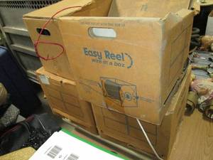 4 cases of Easy Reel Wire in a box....