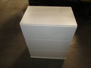 Smaller white over wood 3 drawer dr...
