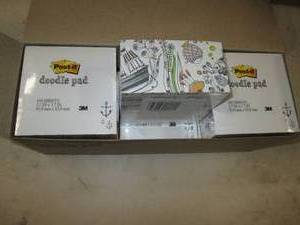box of 6 doodle pads from 3M, 4500 ...