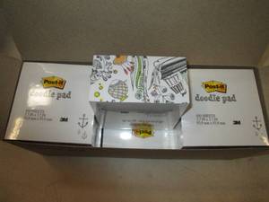 box of 6 doodle pads from 3M, 4500 ...