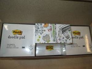 box of 6 doodle pads from 3M, 4500 ...