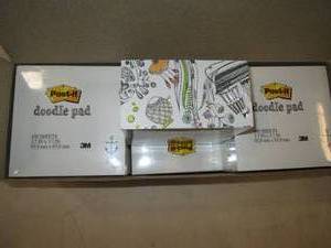box of 6 doodle pads from 3M, 4500 ...