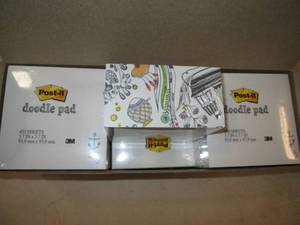 box of 6 doodle pads from 3M, 4500 ...