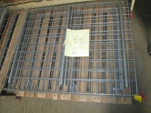 Lot of 4 heavy duty grated wire pal...