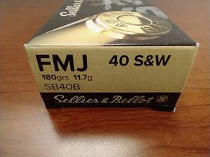 50 Rounds .40 FMJ Ammunition