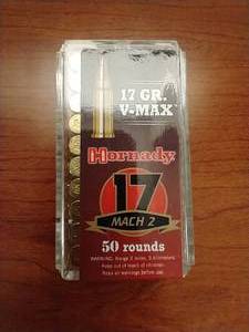 50 Rounds 17 V-Max Ammunition