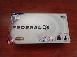 50 Rounds 9mm Hollow Point Ammunition