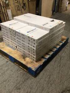 lot 15 image: Brushed White 16 in. W x 32 in. L Luxury Vinyl Plank Flooring (24.89 sq. ft.  case) by Lifeproof (17 boxes)