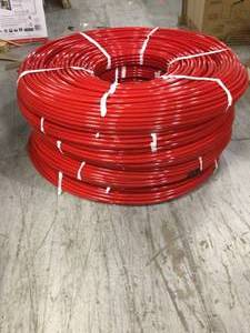 lot 17 image: Pexflow PFR-R121000 Oxygen Barrier PEX Tubing, 12 Inch x 1000 Feet, Red (Lot of 5)