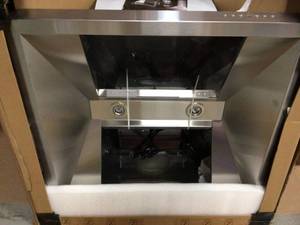 lot 42 image: 30 in. Remote Blower Wall Mount Range Hood in Stainless Steel (good condition) see pictures