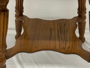 Oak Side Table - Curved Edges