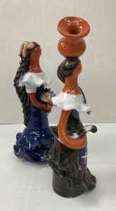 Two Hand Painted Figurines from Dominican Republic