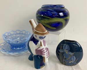 Collection of Glass and Porcelain Vessels