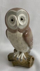 Two Lladro Porcelain Figurines - # 5419 Great Grey Owl and # 5461 Koala Love