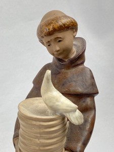 Three Lladro Daisa Gres-Finish Monk Figurines - #2202, #2204, #2205
