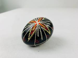 Four Multi-Colored Hand-Painted Eggs