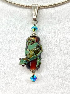 Mixed Sterling Jewelry Lot Including Unusual Frog Bead of Glass, And Other Animal Themes