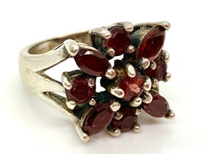 Four Sterling Silver Rings - Size 5-34 to 6-34