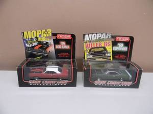 2 - ROAD CHAMPIONS 143 SCALE DIE-CAST - 69 ROAD RUNNER, 69 DODGE SUPER BEE - ALL 1 OF 10,000 - IN BOX - GREAT SET - SEE PICTURES
