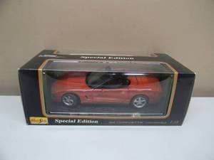 MAISTO SPECIAL EDITION 118 SCALE DIE-CAST 1998 CORVETTE CONVERTIBLE - GREAT PIECE - NICE - IN BOX - SEE PICTURES