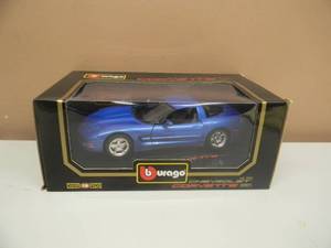 BURAGO DIAMONDS 118 SCALE DIE-CAST 1997 CORVETTE #3066 - NICE - IN BOX - SEE PICTURES